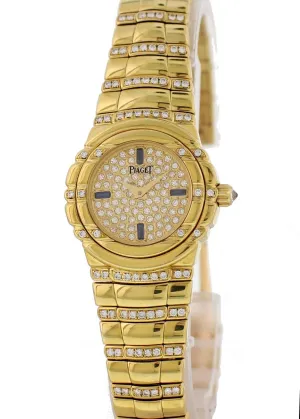 Piaget Tanagra 16032 18K Yellow Gold Ladies Watch