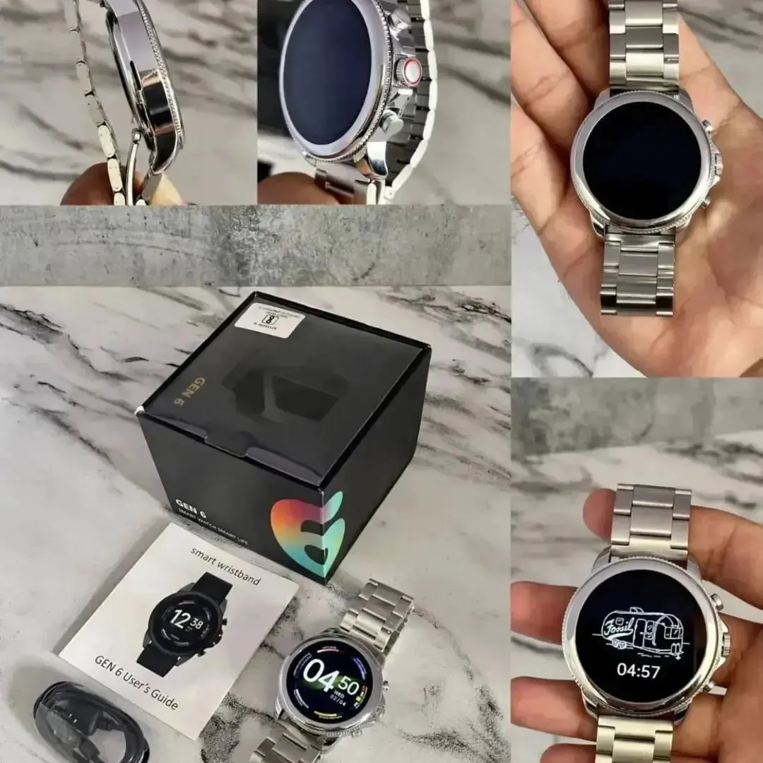Premium Quality Luxurious Fossil Gen 6 Smartwatch with Calling and Amoled Display