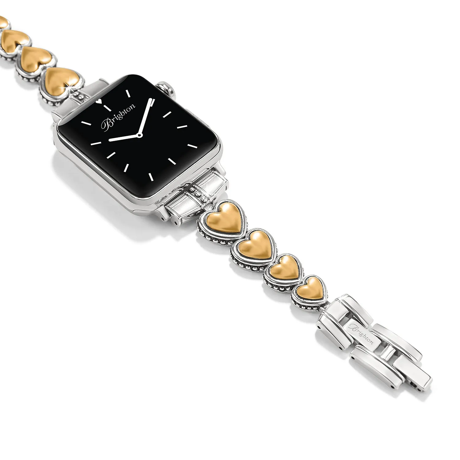 Pretty Tough Two Tone Heart Watch Band - W30612