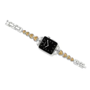 Pretty Tough Two Tone Heart Watch Band - W30612