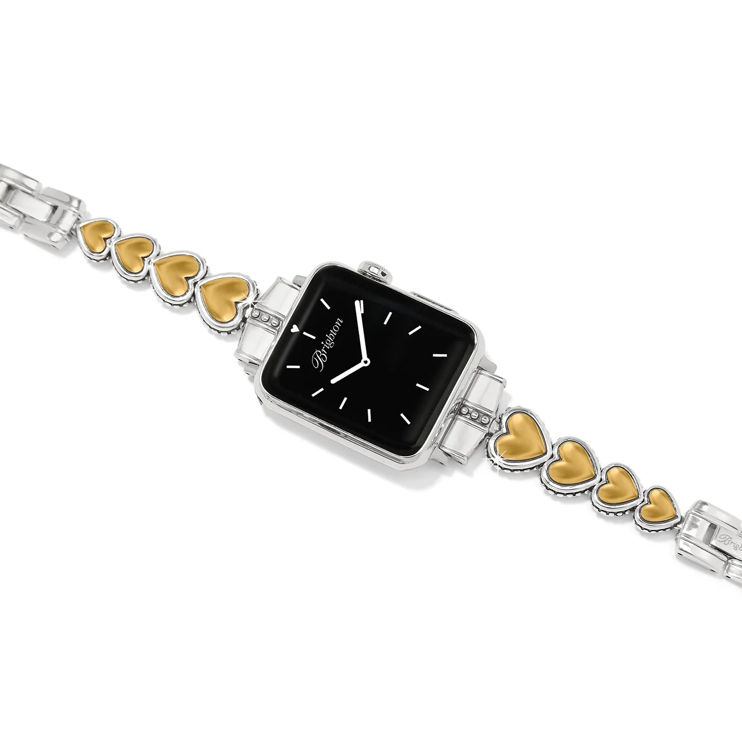Pretty Tough Two Tone Heart Watch Band - W30612