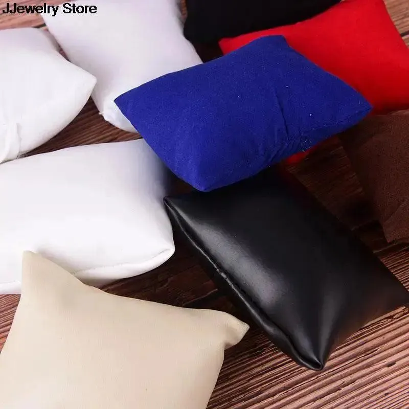 PU or Velvet Leather Bracelet Watch Pillow Bracelet Jewelry Watch Boxes Display Pillows Bracelet Watch Jewelry Showcase Display