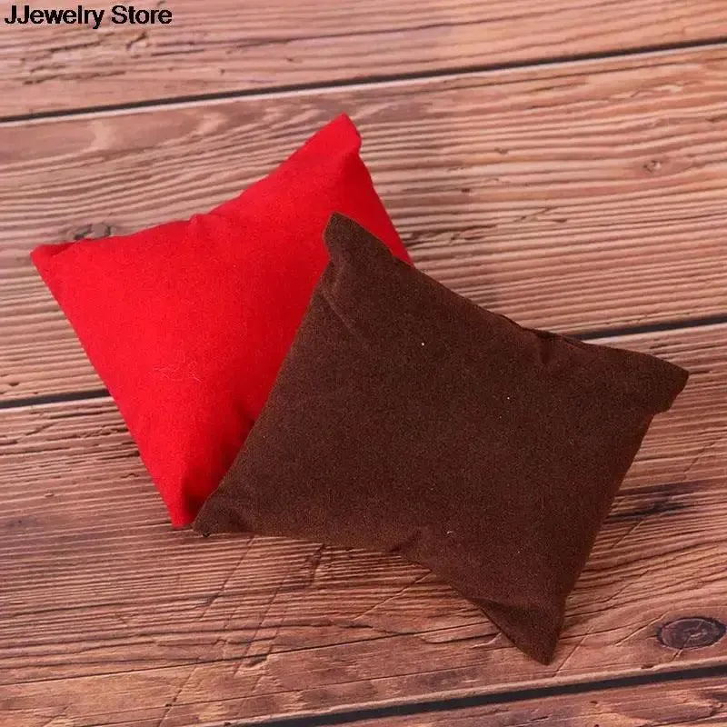 PU or Velvet Leather Bracelet Watch Pillow Bracelet Jewelry Watch Boxes Display Pillows Bracelet Watch Jewelry Showcase Display