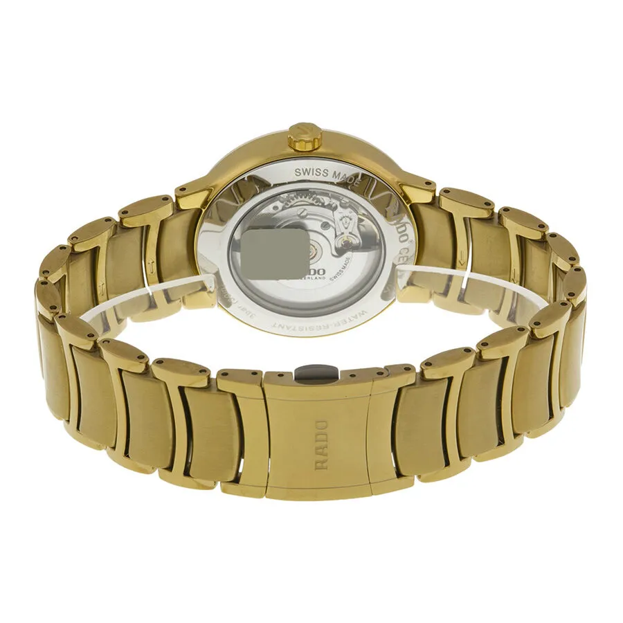 Rado Centrix Automatic Gold Dial Yellow Gold-Plated Men's Watch R30279253