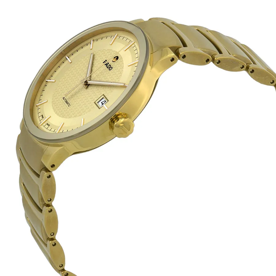 Rado Centrix Automatic Gold Dial Yellow Gold-Plated Men's Watch R30279253