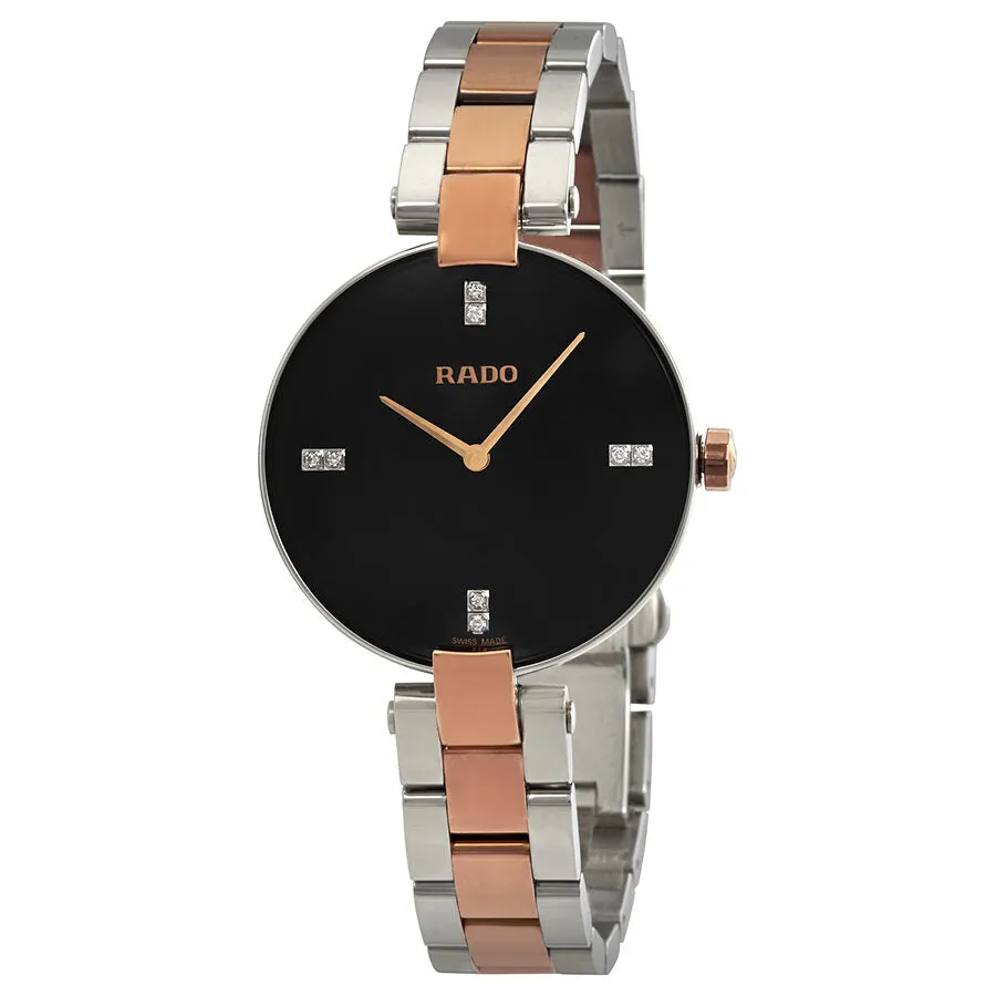 Rado Coupole M Black Dial Ladies Watch R22850703
