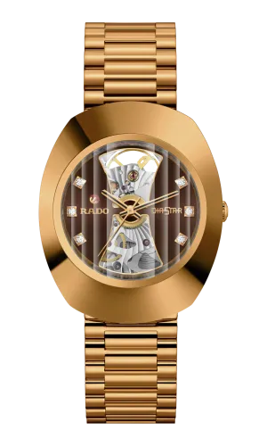 Rado DiaStar Original Open Heart 35mm Rose Gold PVD Men's Watch R12065303