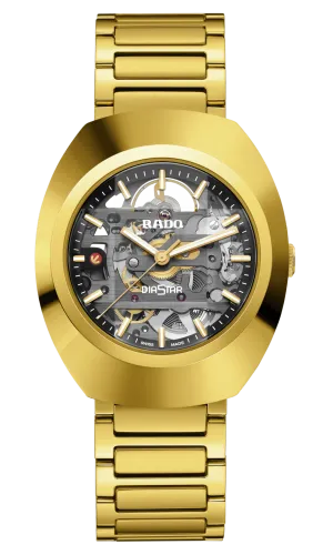 RADO DiaStar Original Skeleton Yellow-Gold Men's Watch R12164153