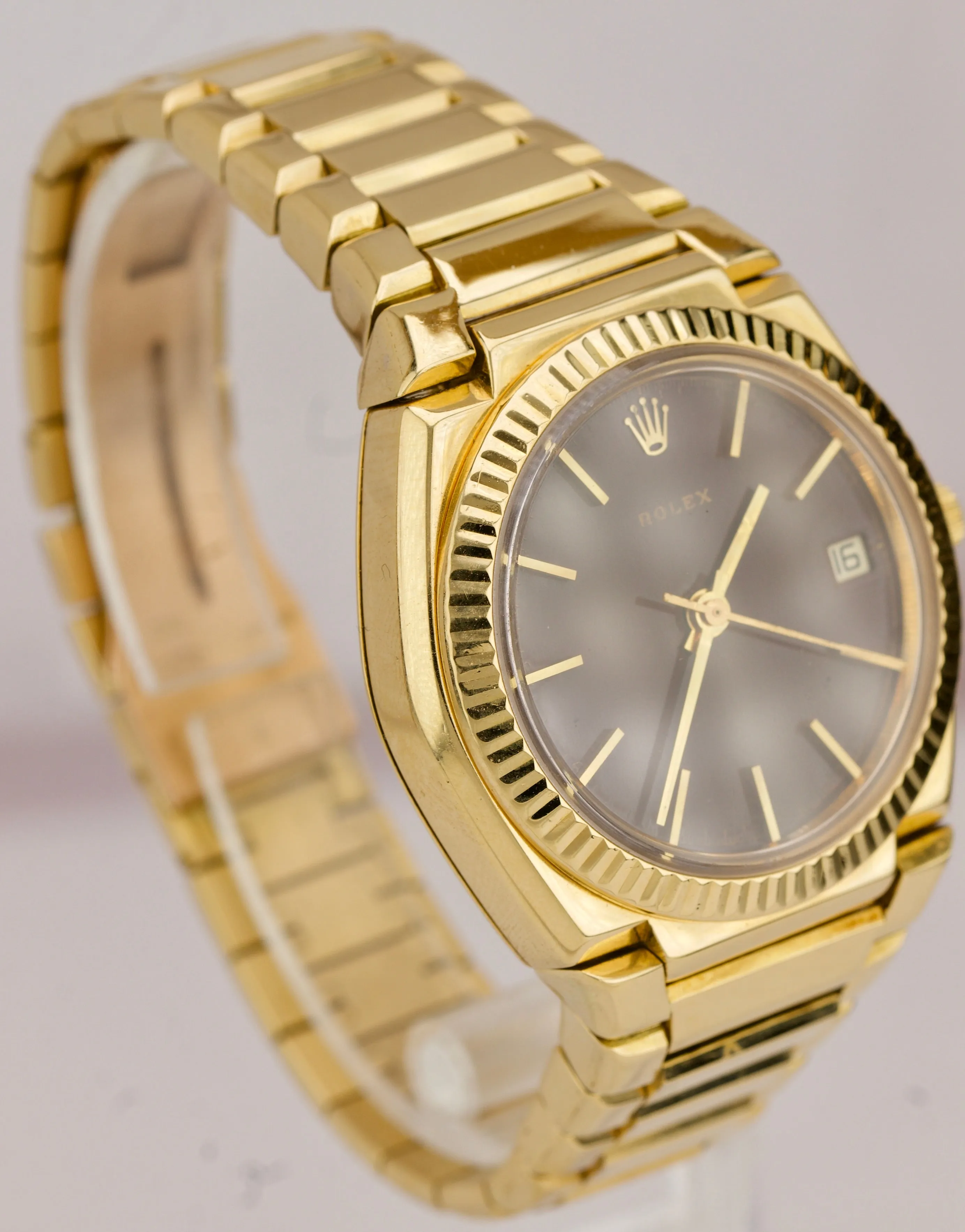 RARE Rolex 18K Yellow Gold 'El Texano' President 39mm Beta 21 Quartz Watch 5100