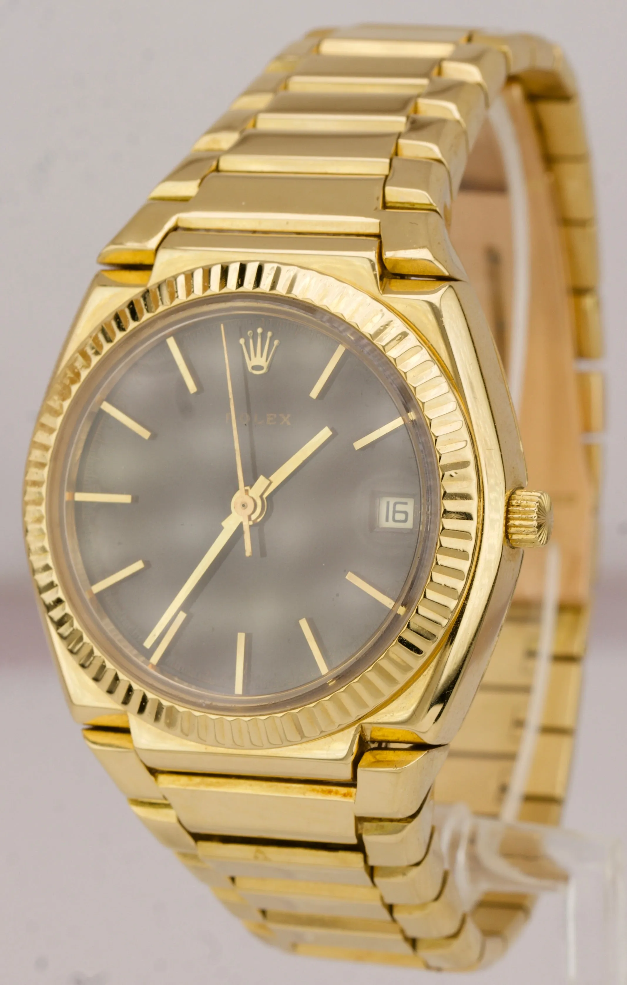RARE Rolex 18K Yellow Gold 'El Texano' President 39mm Beta 21 Quartz Watch 5100