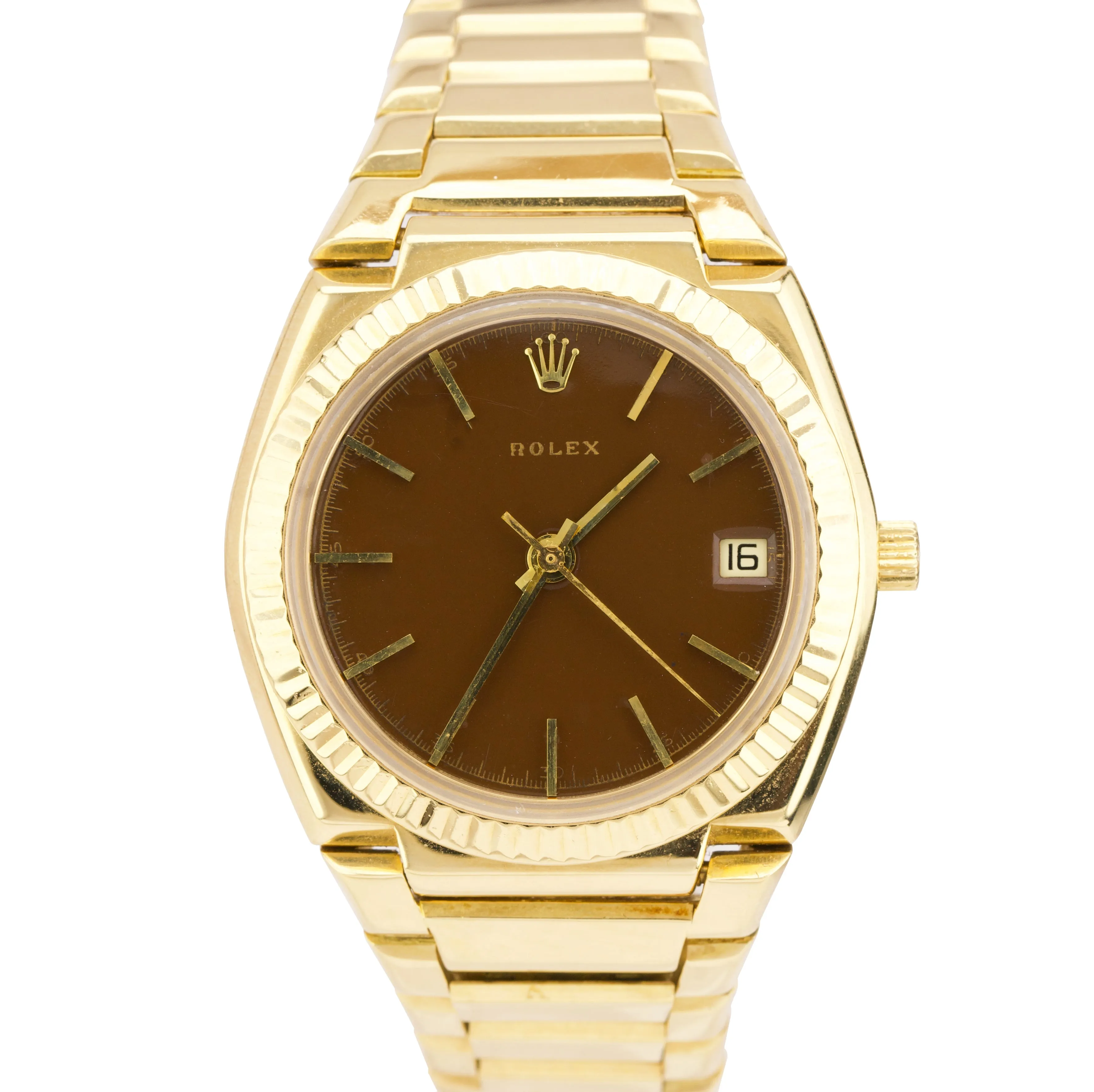 RARE Rolex 18K Yellow Gold 'El Texano' President 39mm Beta 21 Quartz Watch 5100