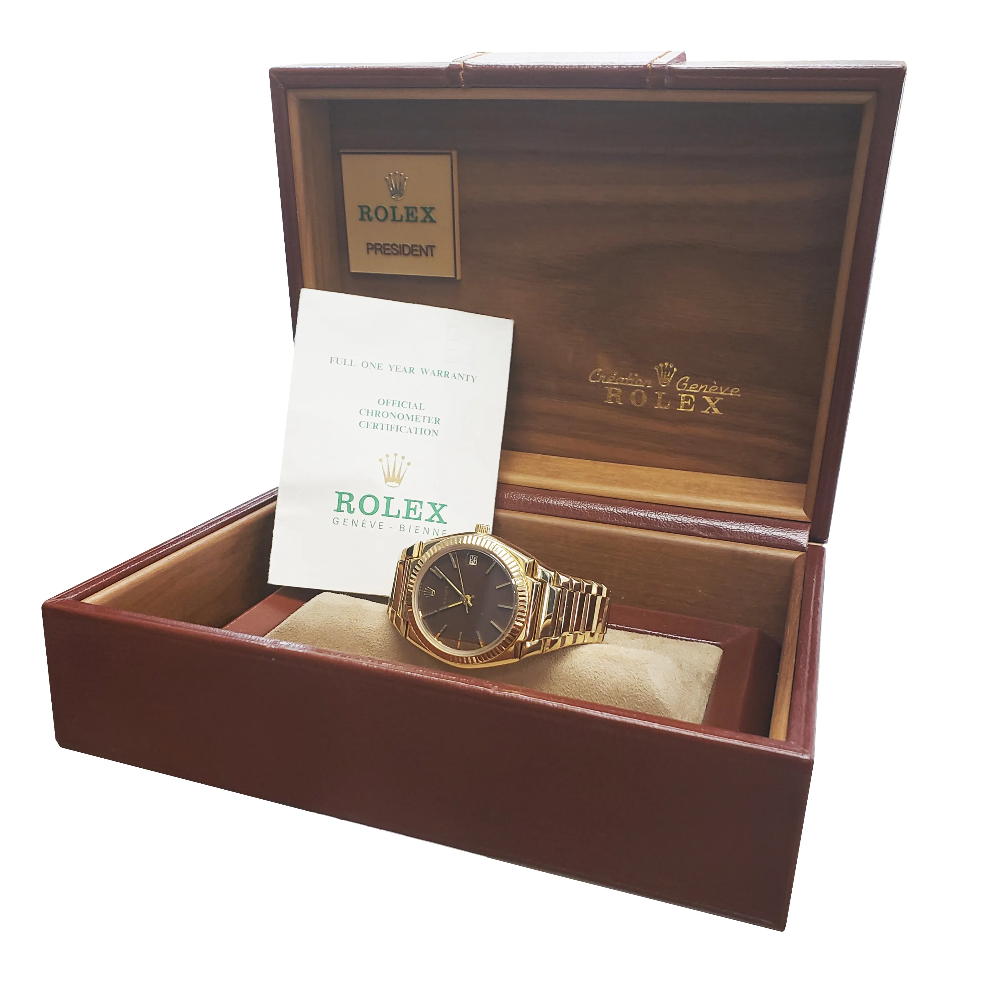 RARE Rolex 18K Yellow Gold 'El Texano' President 39mm Beta 21 Quartz Watch 5100