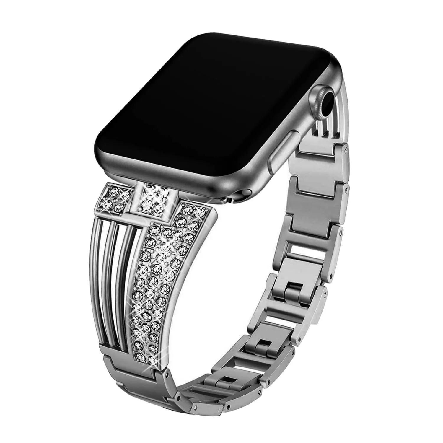Raven-An Exclusive Rhinestone Band Compatible With Apple Watch