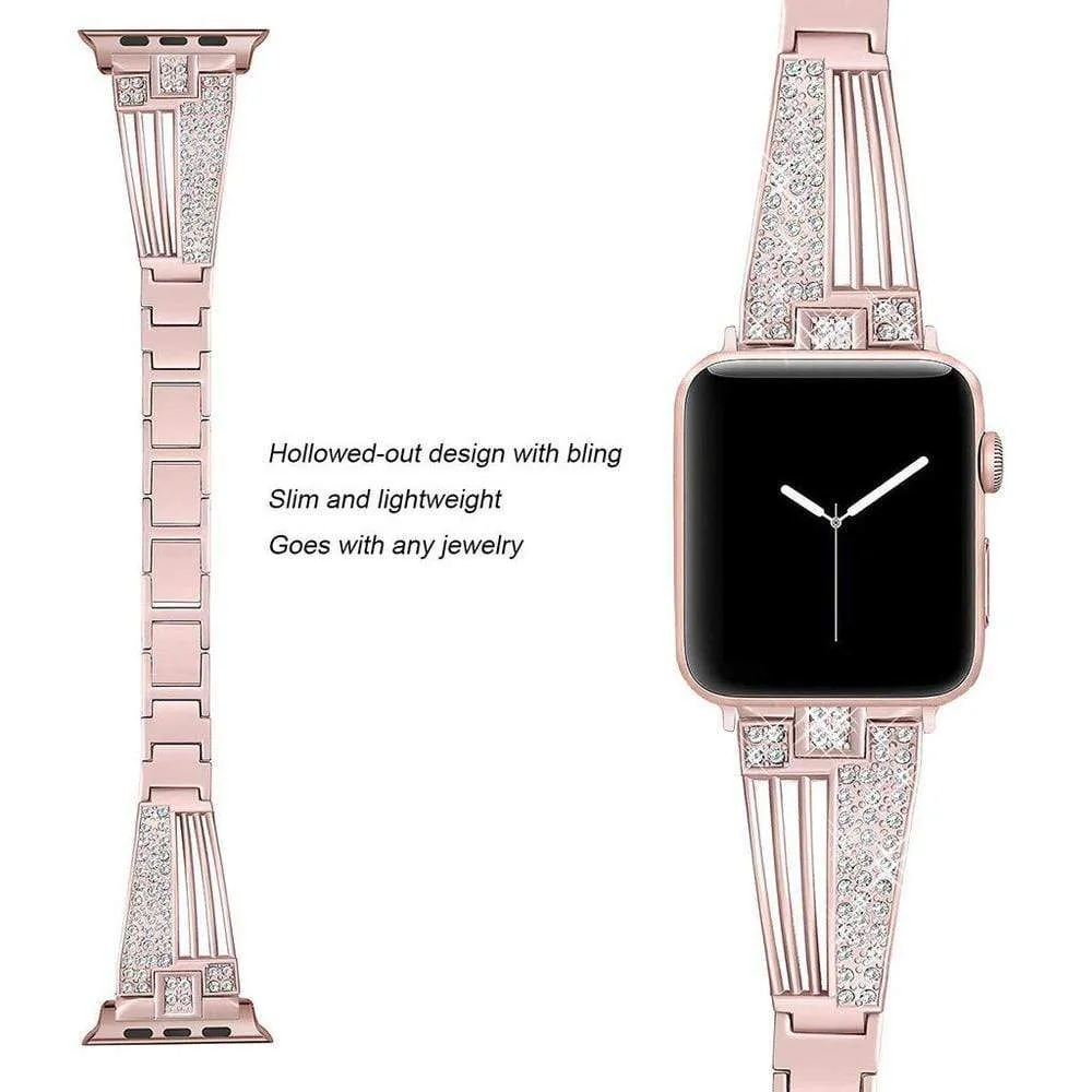 Raven-An Exclusive Rhinestone Band Compatible With Apple Watch