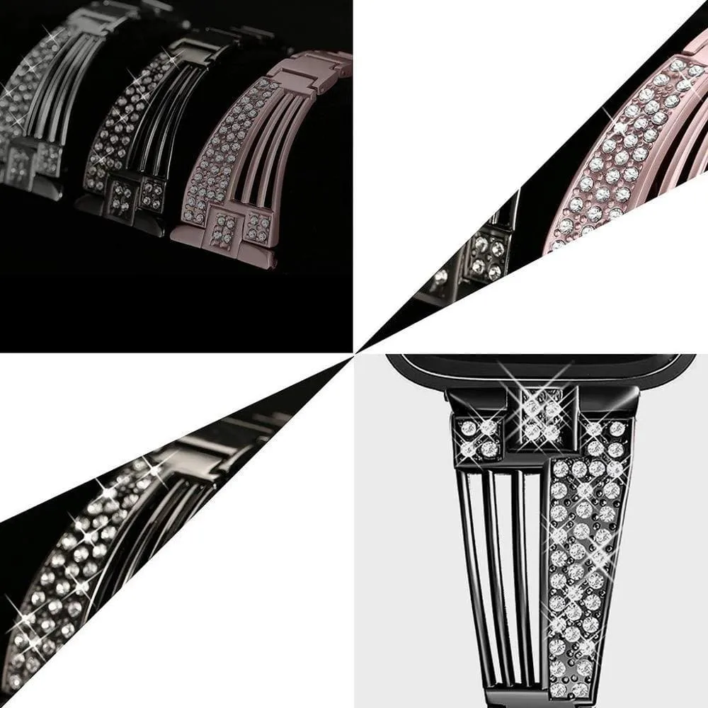 Raven-An Exclusive Rhinestone Band Compatible With Apple Watch