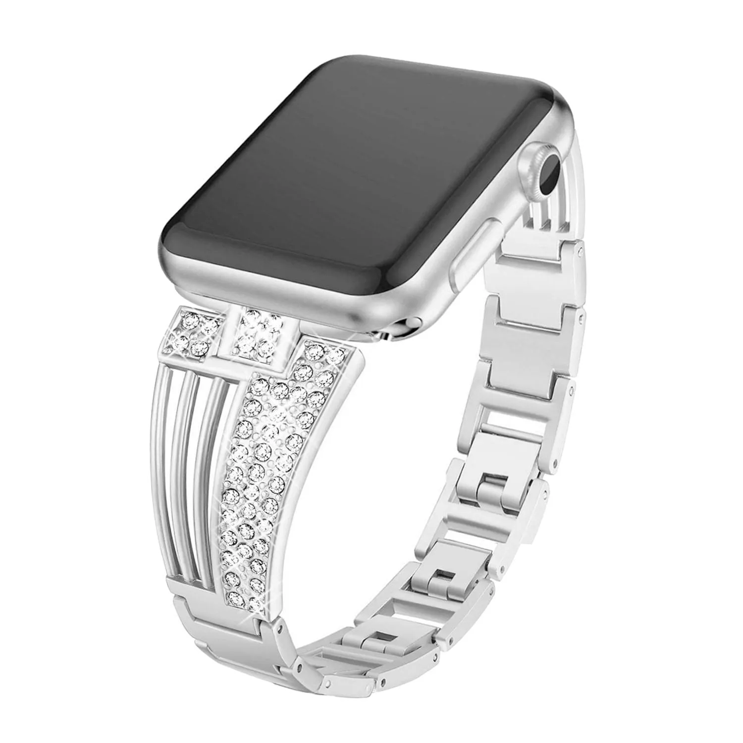 Raven-An Exclusive Rhinestone Band Compatible With Apple Watch