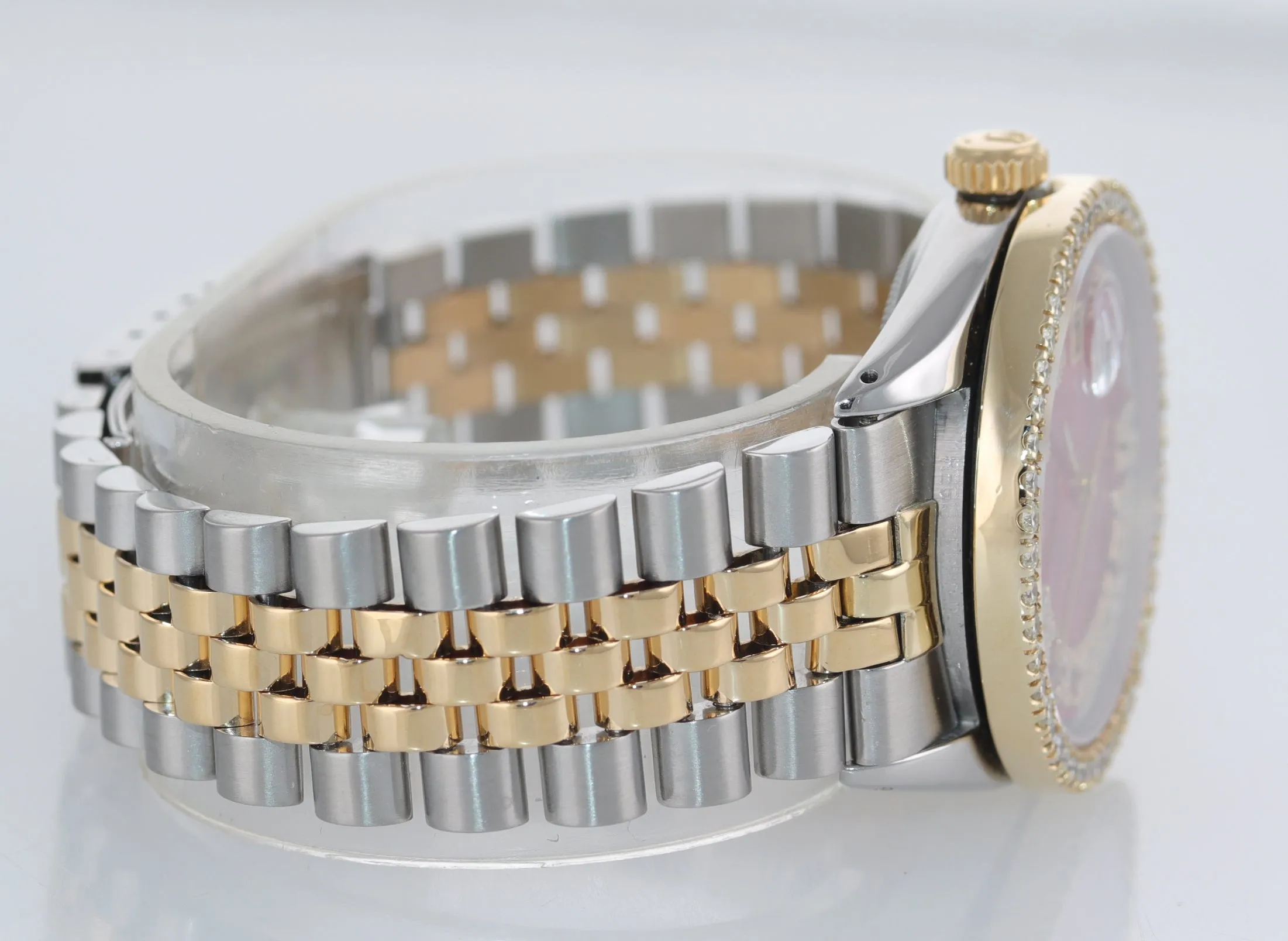 RED DIAMOND Bezel Rolex DateJust 36mm 1601 Diamond Bezel Watch Box