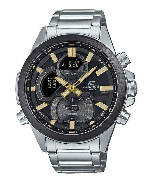 Reloj Edifice casual correa de Acero inoxidable ECB-30DB-1A9