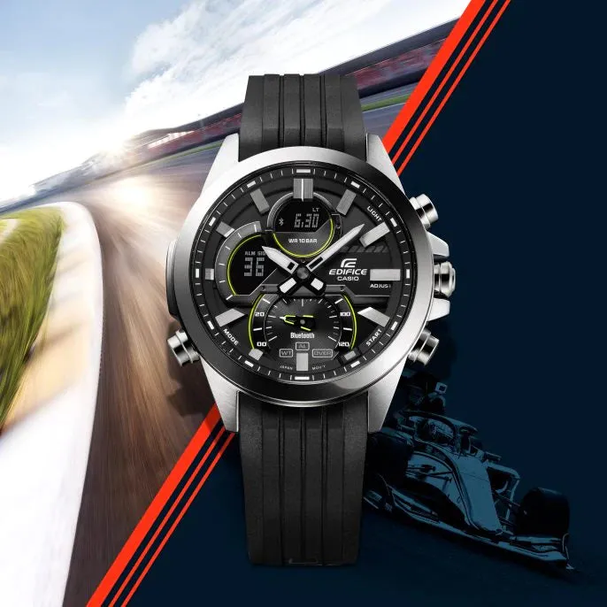 Reloj Edifice casual correa de resina ECB-30P-1A