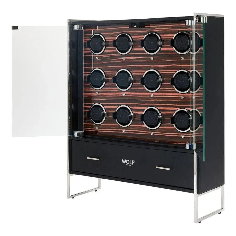 Roadster 12 Piece Watch Winder Cabinet