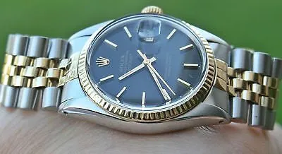 ROLEX 18k Gold and Steel Men’s 36mm Datejust Watch