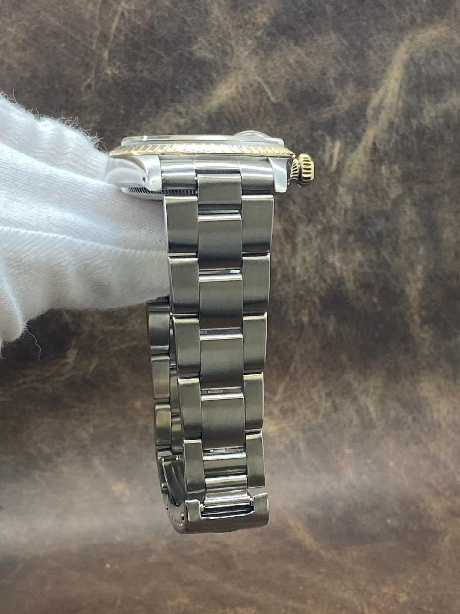 Rolex Date 34mm 1505 White Dial Automatic Watch