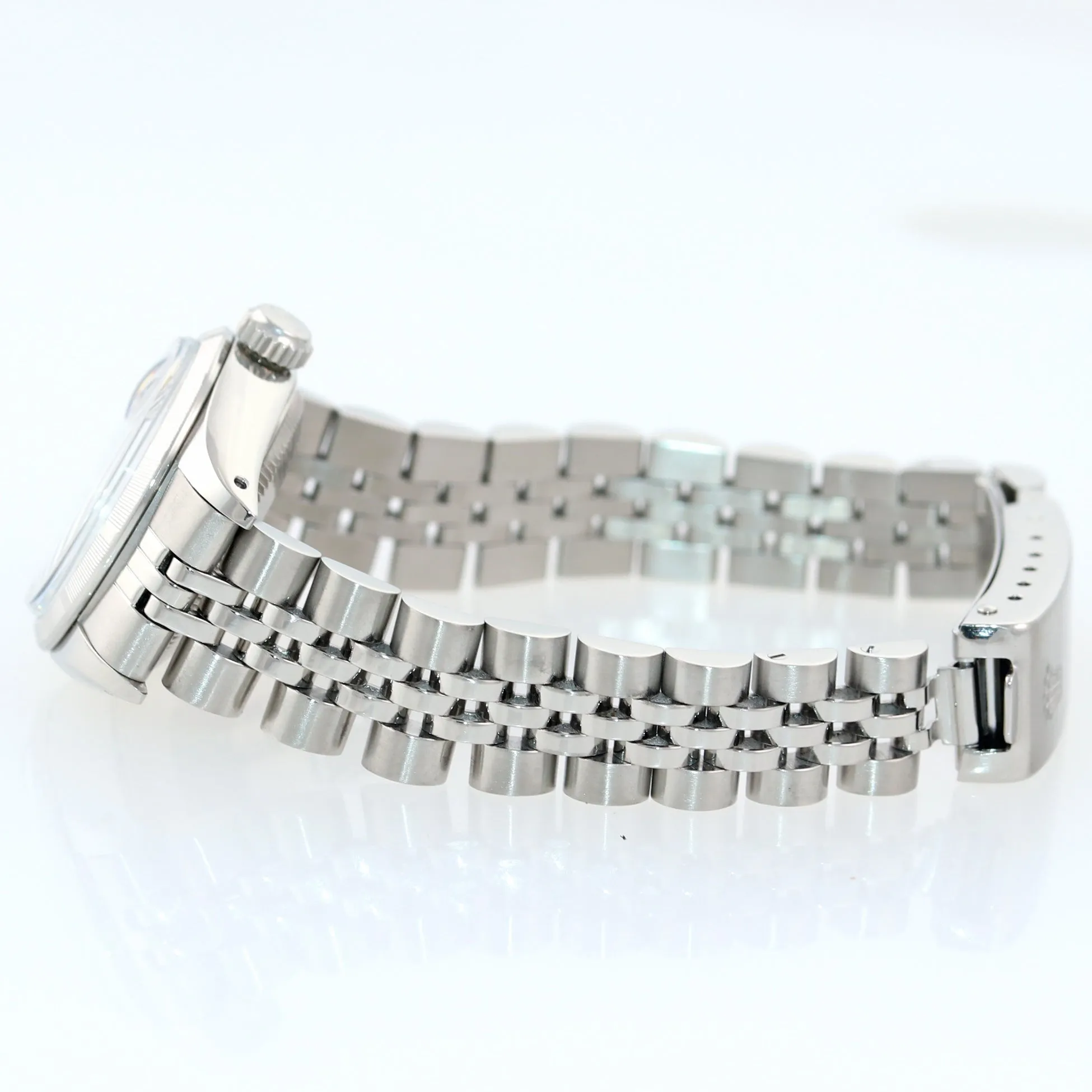 Rolex Date 6919 Silver Stick 26mm Stainless Ladies Jubilee Date Watch