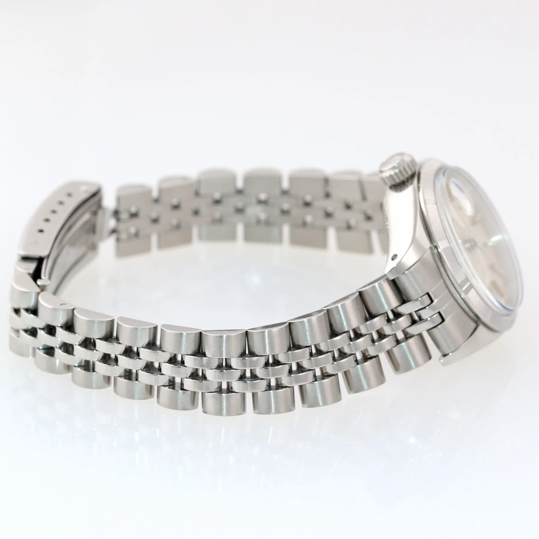 Rolex Date 6919 Silver Stick 26mm Stainless Ladies Jubilee Date Watch