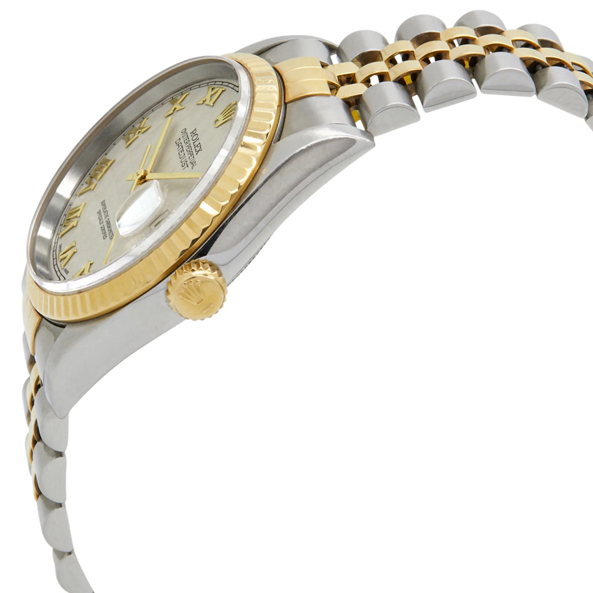 Rolex Datejust 16233 Ivory Pyramid Dial Automatic Watch
