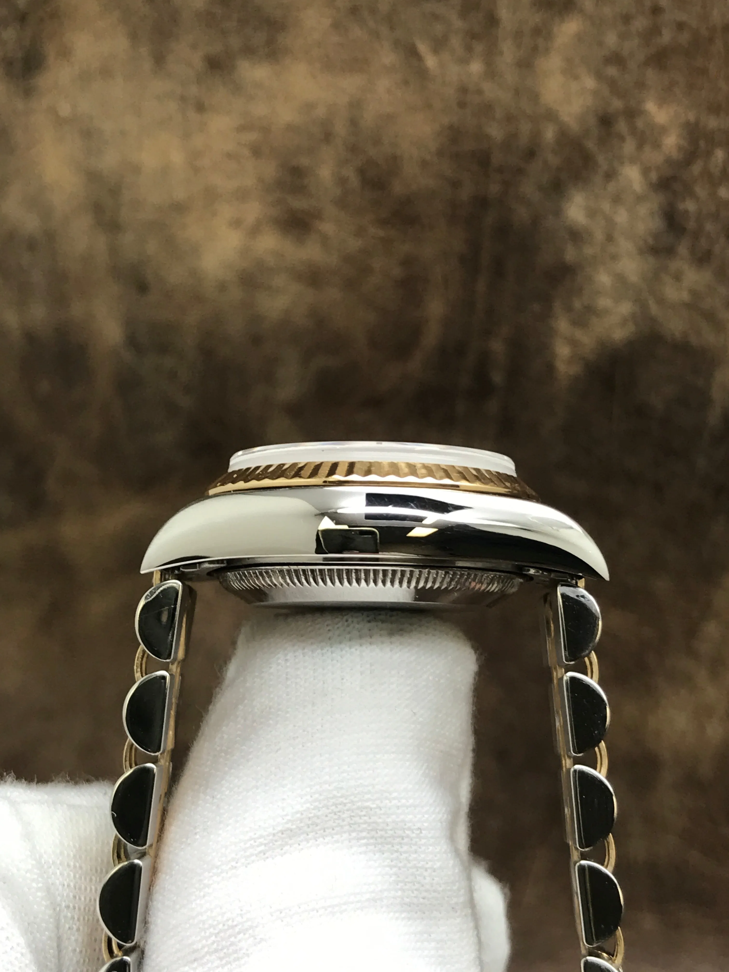 Rolex Datejust 26mm 69173 Gold Tapestry Dial Automatic Women's Watch