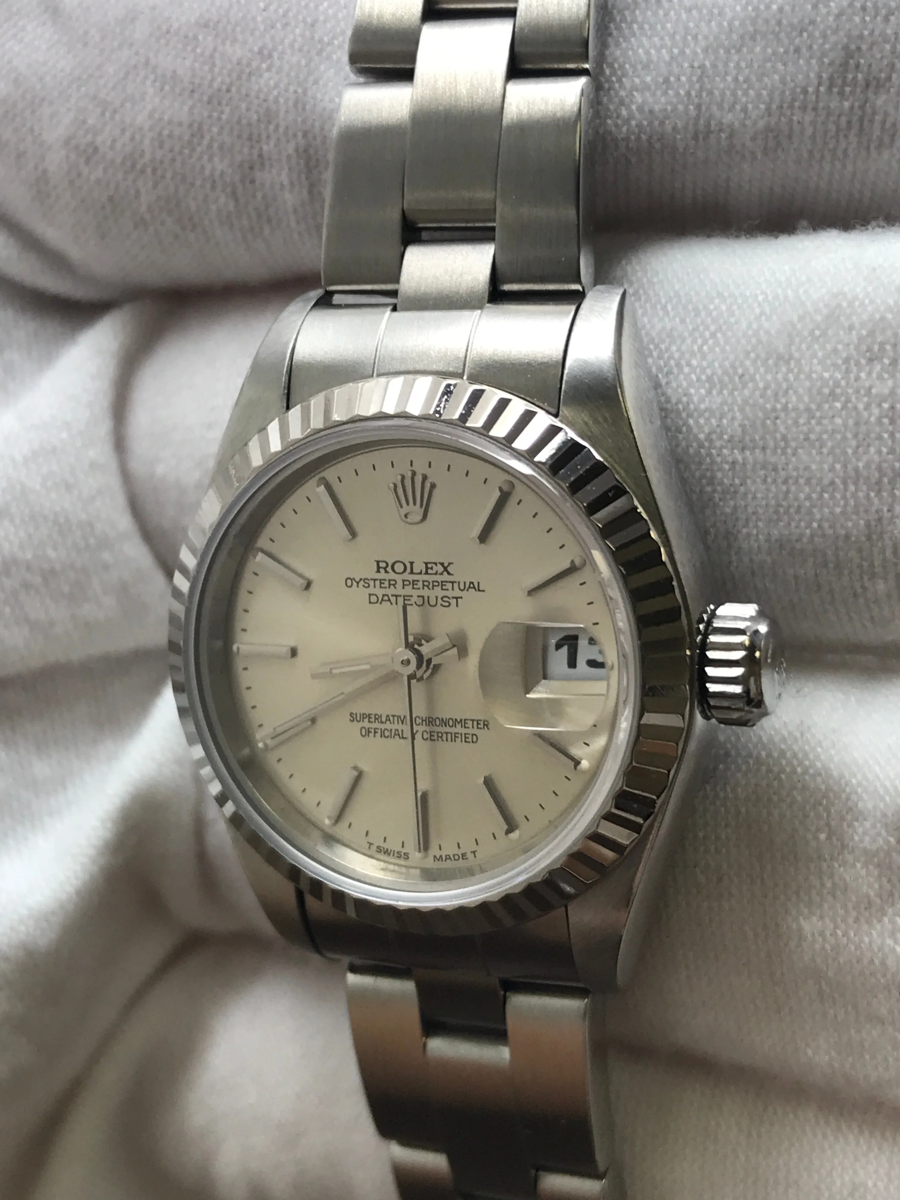 Rolex Datejust 26mm 69174 Silver Dial Automatic Women's Watch