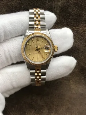 Rolex Datejust 26mm 79173 Champagne Dial Automatic Women's Watch