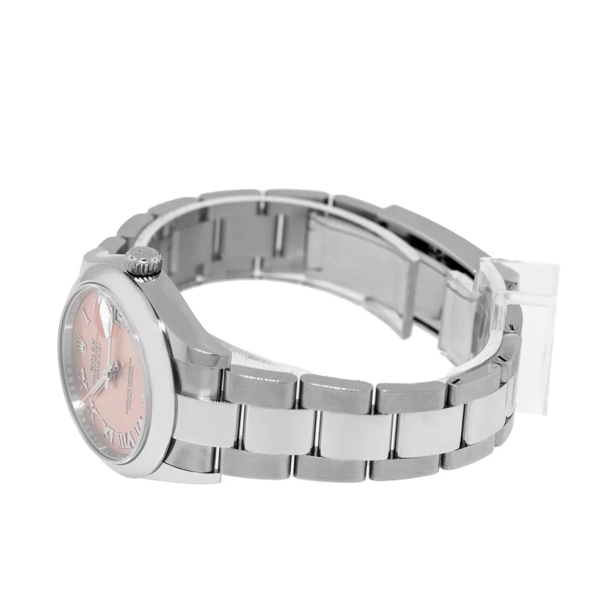 Rolex Datejust 31mm Stainless Steel Pink Roman Dial & Smooth Bezel 278240
