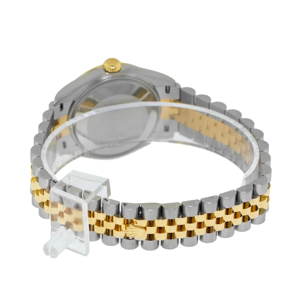Rolex Datejust 31mm Yellow Gold & Steel White Roman Dial and Fluted Bezel 278273