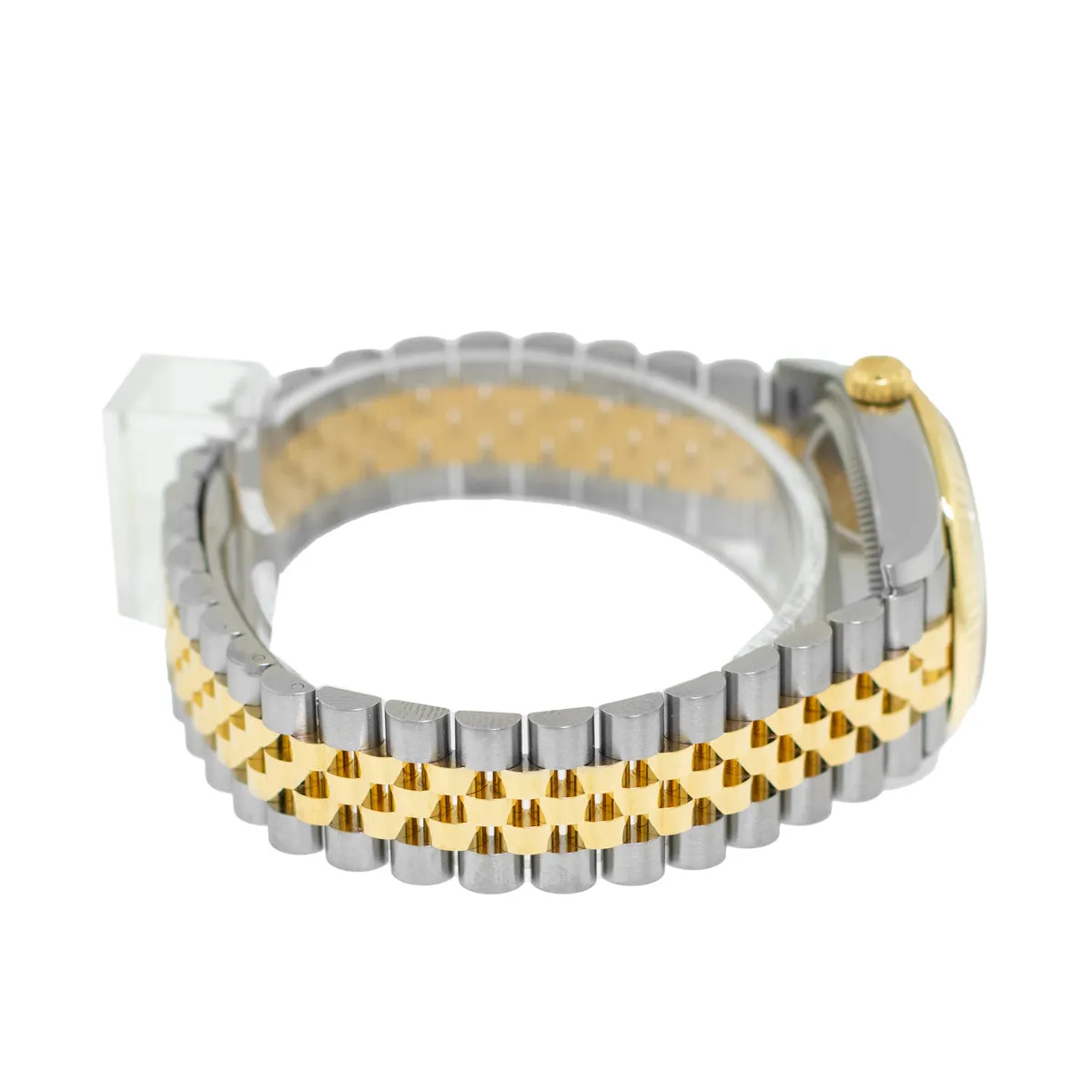 Rolex Datejust 31mm Yellow Gold & Steel White Roman Dial and Fluted Bezel 278273
