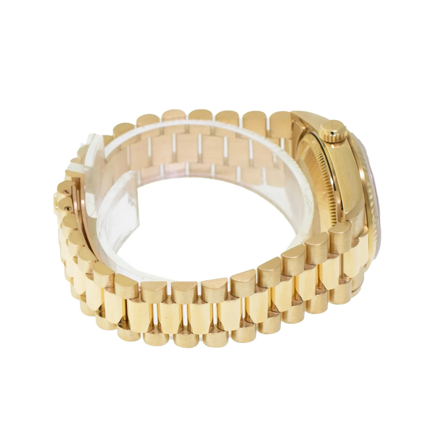 Rolex Datejust 31mm Yellow Gold White Roman/Diamond Dial & Fluted Bezel 68278