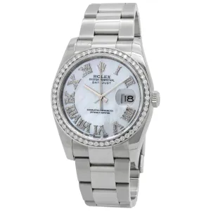 Rolex Datejust 36mm 116200 Custom MOP Diamond Dial Automatic Watch