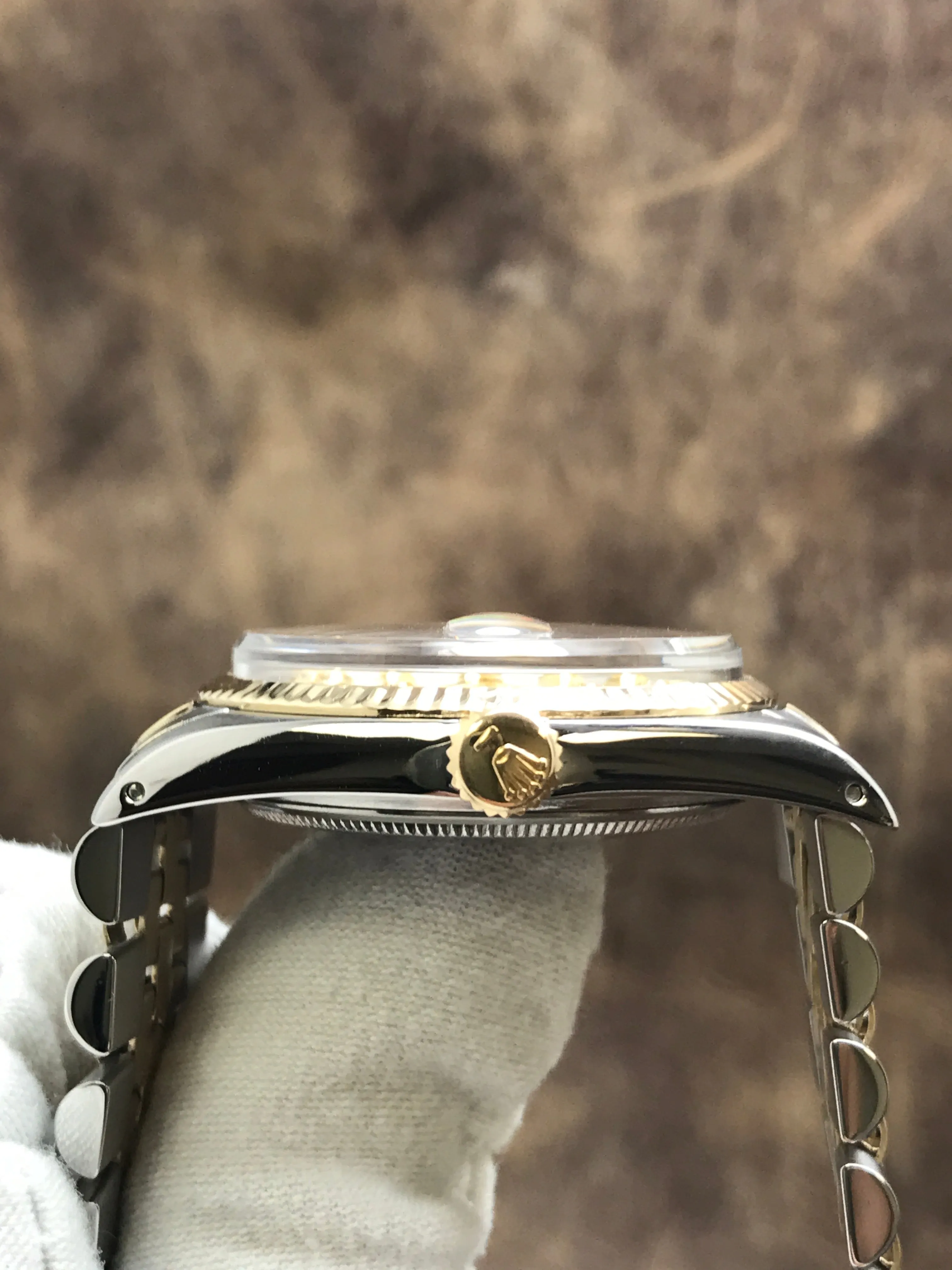 Rolex Datejust 36mm 1601 Custom MOP Diamond Dial Automatic Watch
