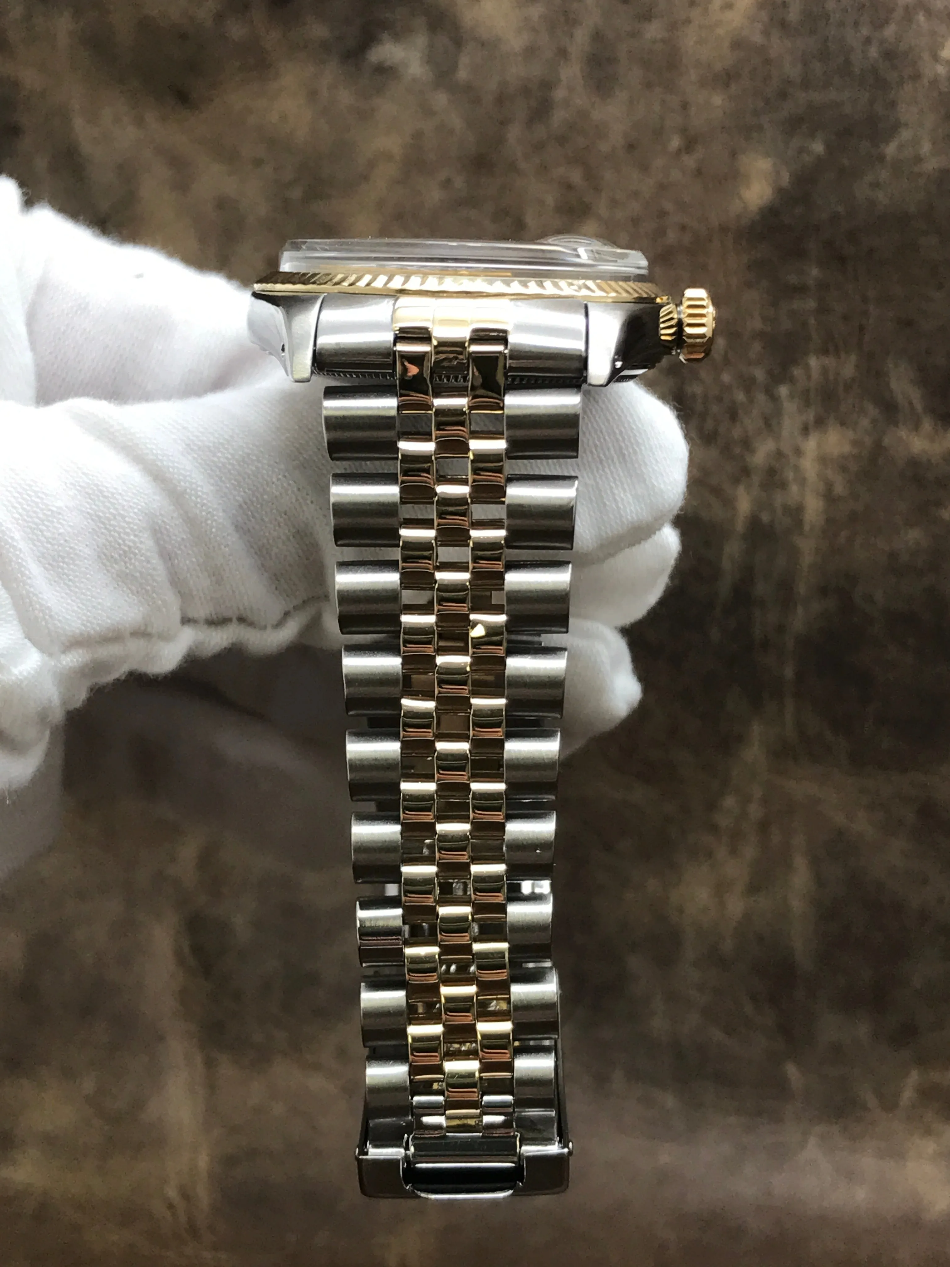 Rolex Datejust 36mm 1601 Custom MOP Diamond Dial Automatic Watch