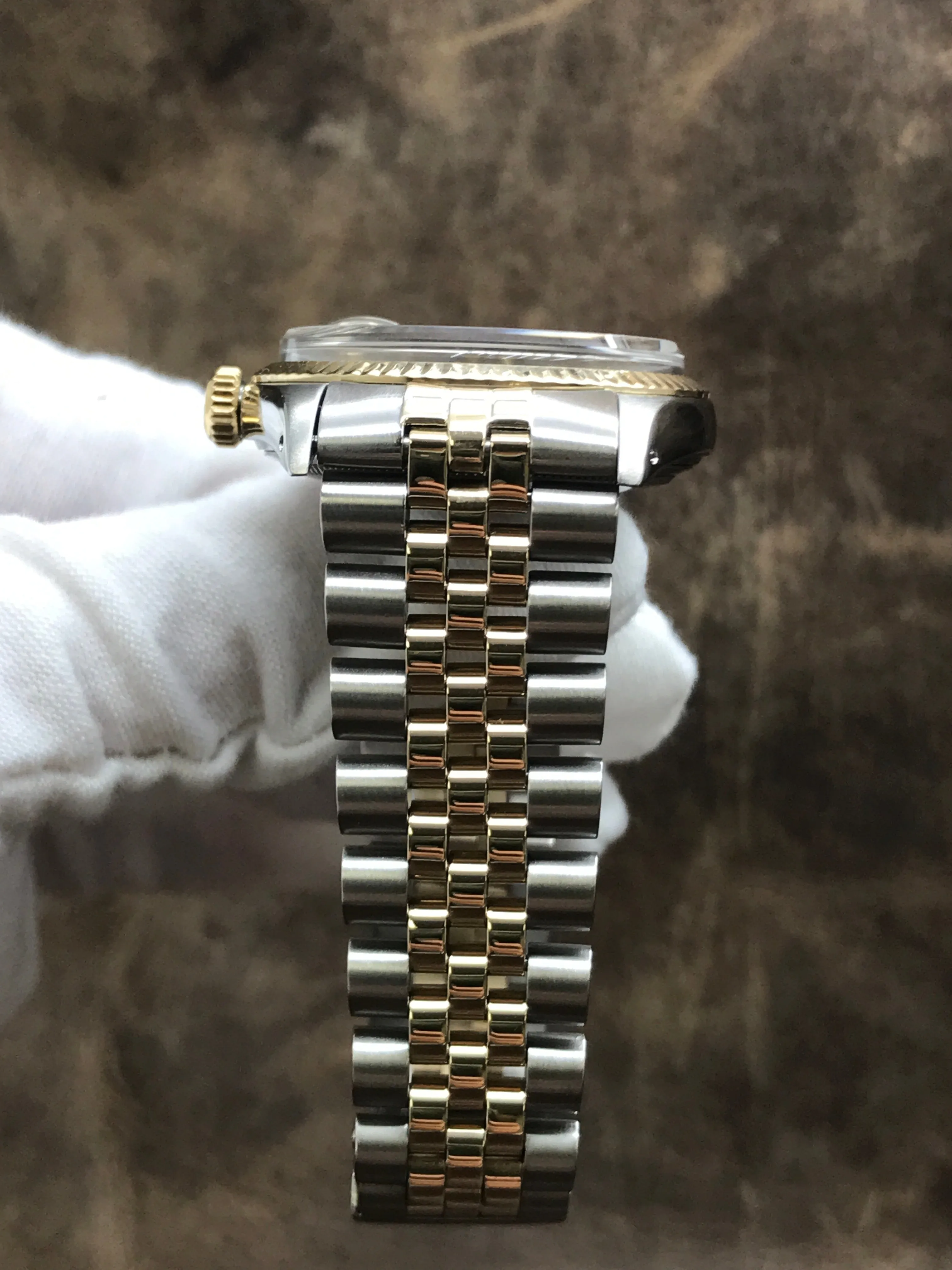 Rolex Datejust 36mm 1601 Custom MOP Diamond Dial Automatic Watch