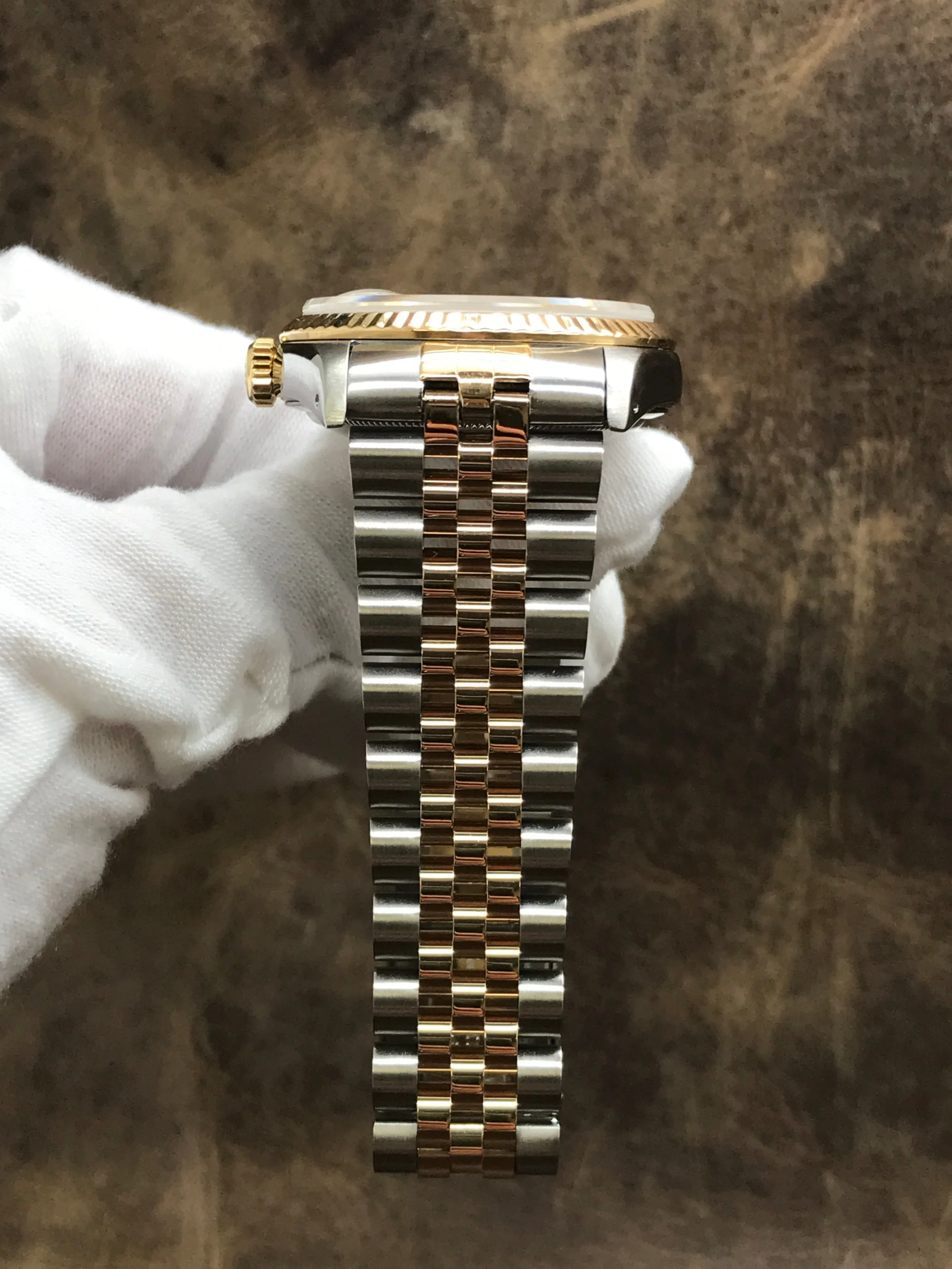 Rolex Datejust 36mm 16233 Champagne Diamond Dial Automatic Watch