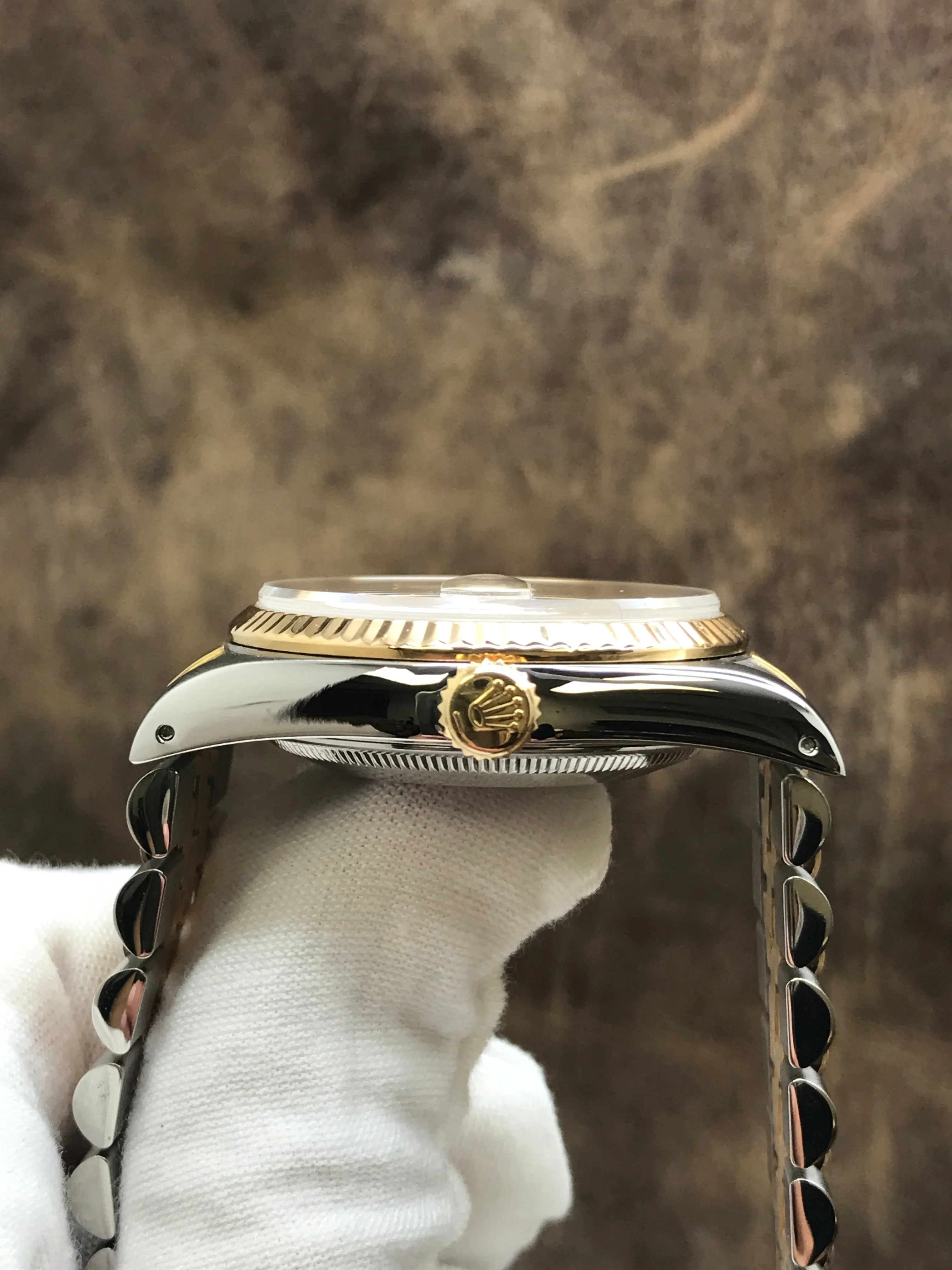 Rolex Datejust 36mm 16233 Champagne Diamond Dial Automatic Watch