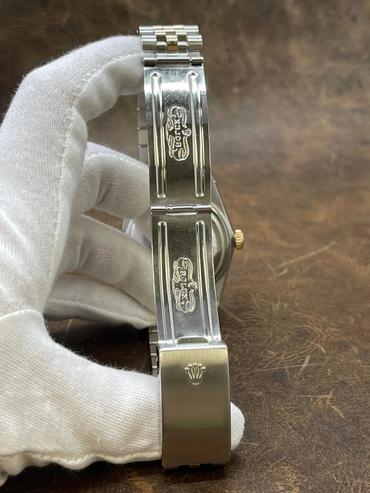 Rolex Datejust 36mm Custom Links 16013 Champagne Dial Automatic Watch