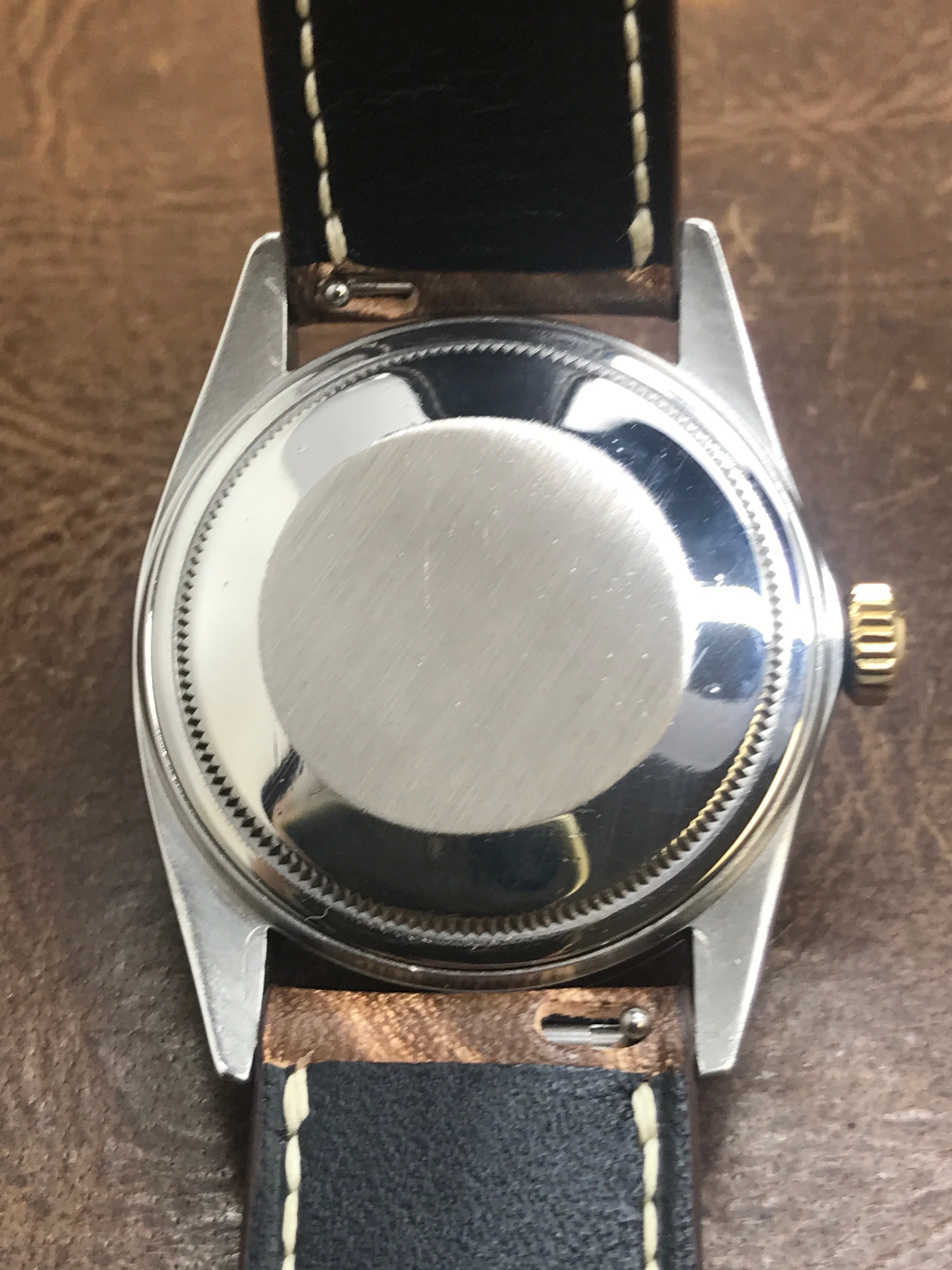 Rolex Datejust 36mm Custom Strap 16013 Silver Dial Automatic Watch