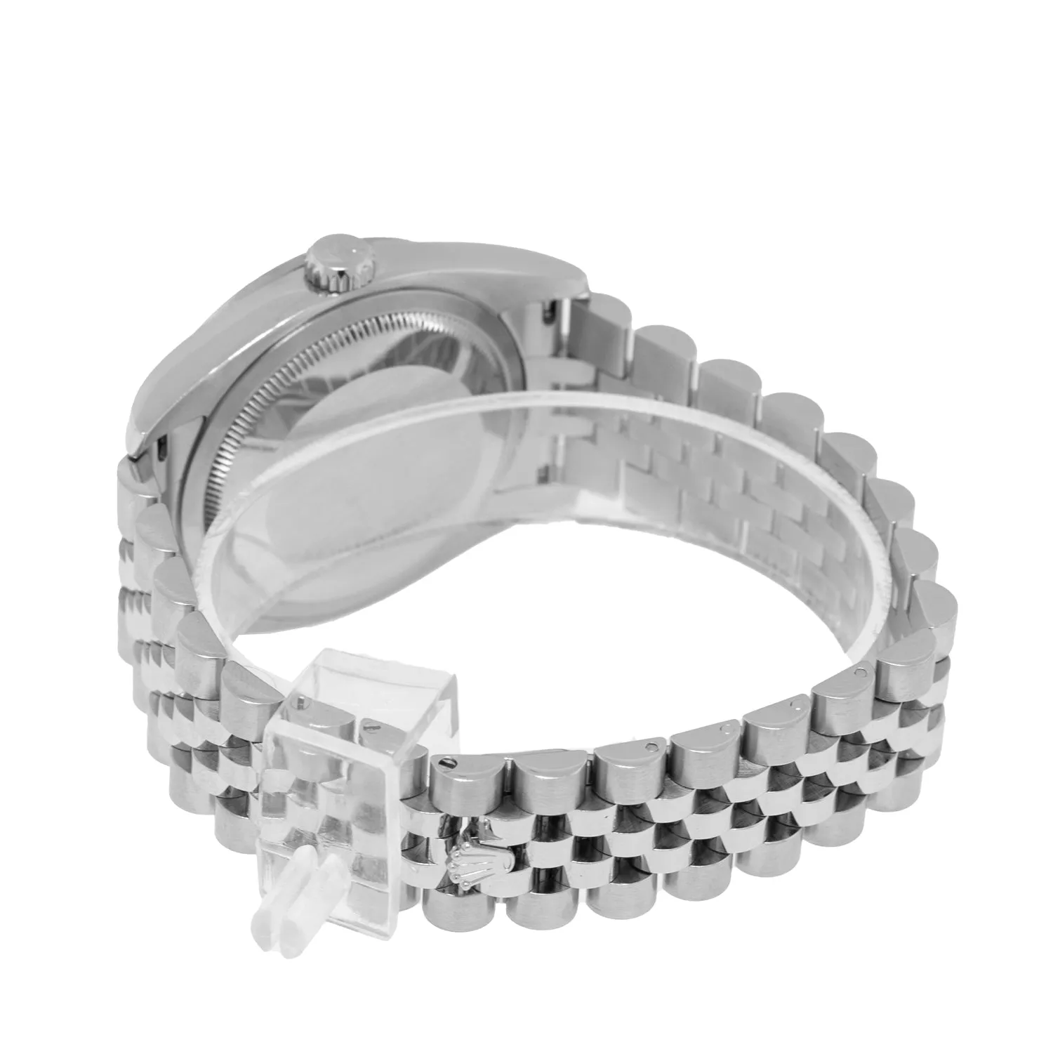 Rolex Datejust 36mm White Gold & Steel Silver Jubilee Diamond Dial & Diamond Bezel 116244