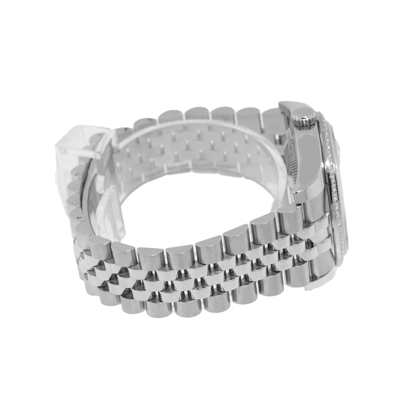 Rolex Datejust 36mm White Gold & Steel Silver Jubilee Diamond Dial & Diamond Bezel 116244