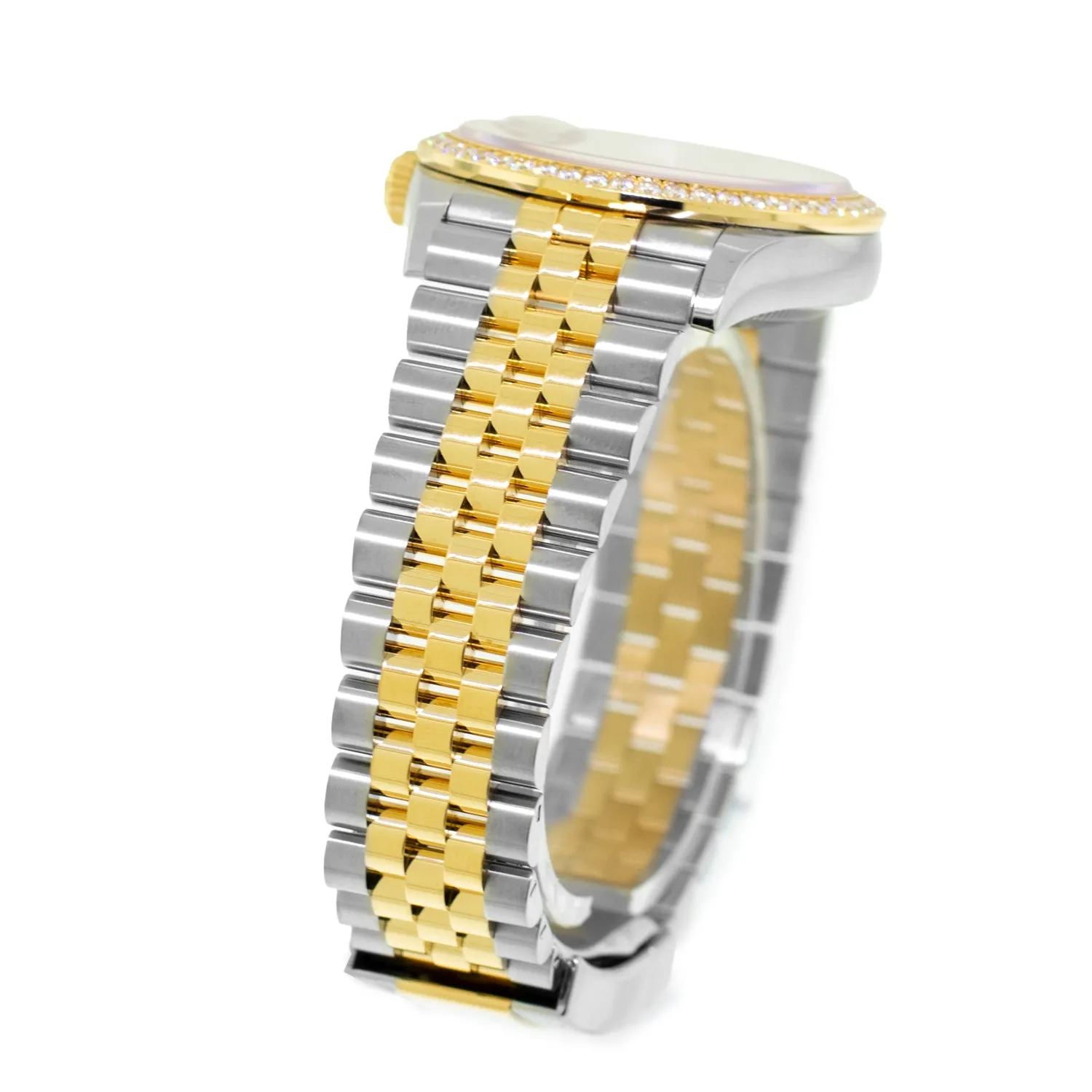 Rolex Datejust 36mm Yellow Gold & Steel MOP Diamond Dial & Diamond Bezel 126283RBR
