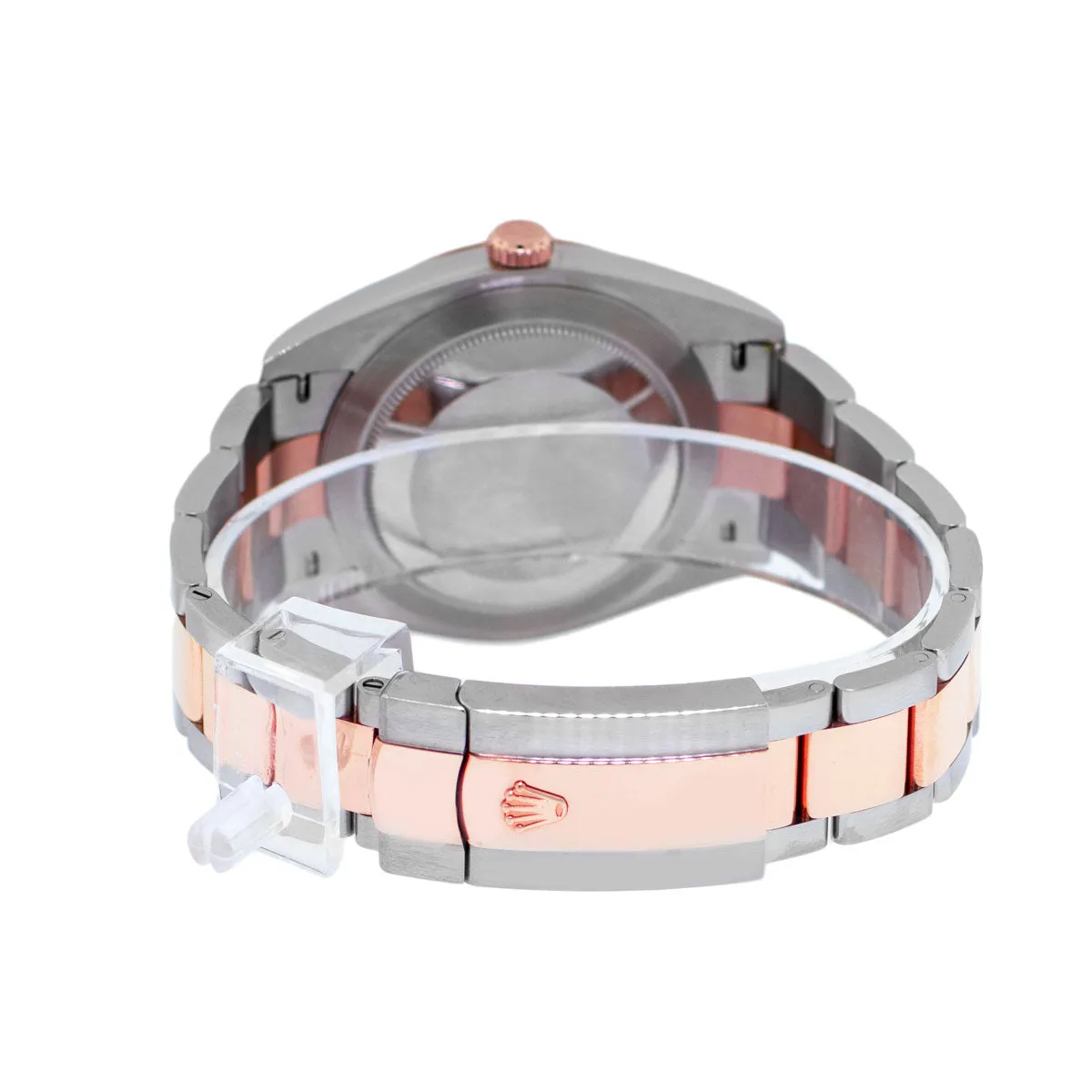 Rolex Datejust 41mm Everose Gold & Steel Sundust Index Dial & Fluted Bezel 126331