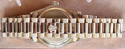 ROLEX DATEJUST GOLD MOTHER OF PEARL DIAMONDS DIAL & BEZEL MIDSIZE PRESIDENT 6624