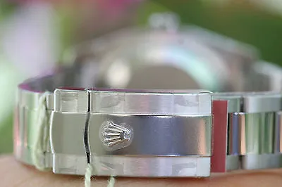 ROLEX DATEJUST LADIES MENS 36mm STAINLESS STEEL PINK FLORAL 116200 UNWORN